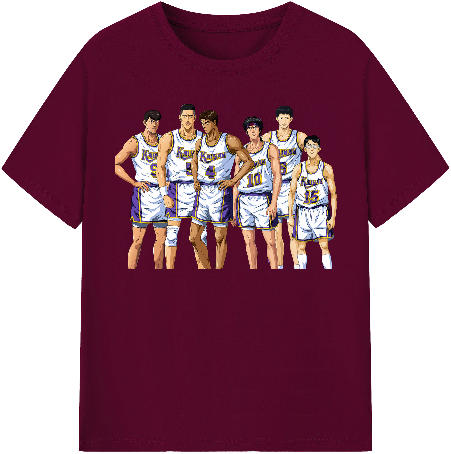 （画像用） SLAM DUNK／スラムダンク レディースカジュアルプリントTシャツ（綿100％）